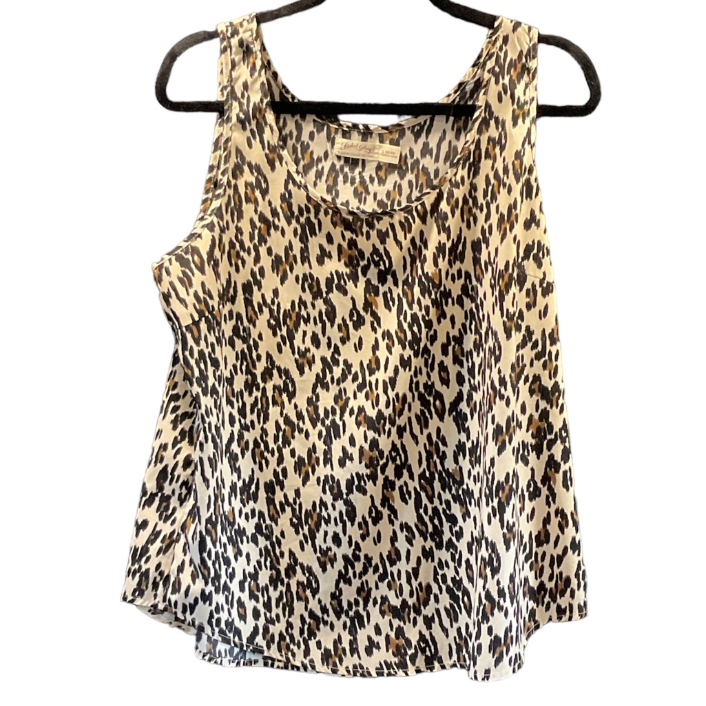 2 Faded Glory Tanks Size L Large Printed